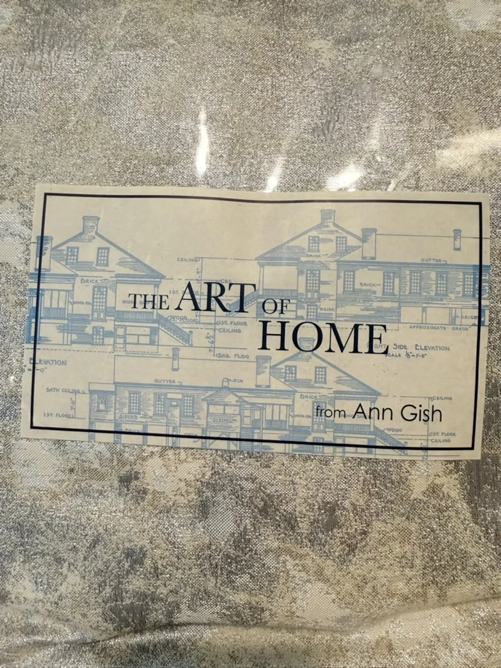 The Art Of Home Ann Gish King Duvet Set Terrazzo Silver New $525 W/Pillow Shams